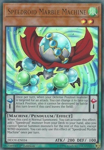 Speedroid Marble Machine (34) (DUOV) - YuGiOh Single