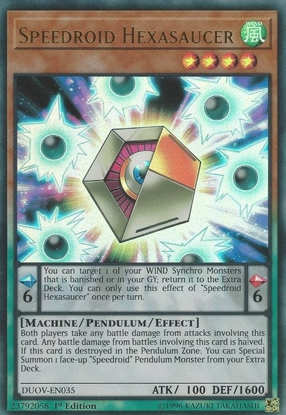 Speedroid Hexasaucer (35) (DUOV) - YuGiOh Single