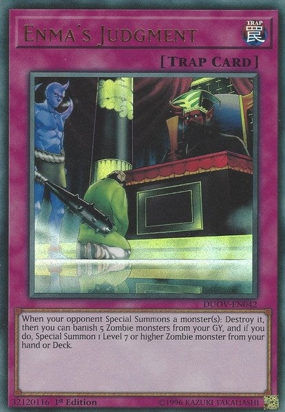 Enma’s Judgment (42) (DUOV) - YuGiOh Single