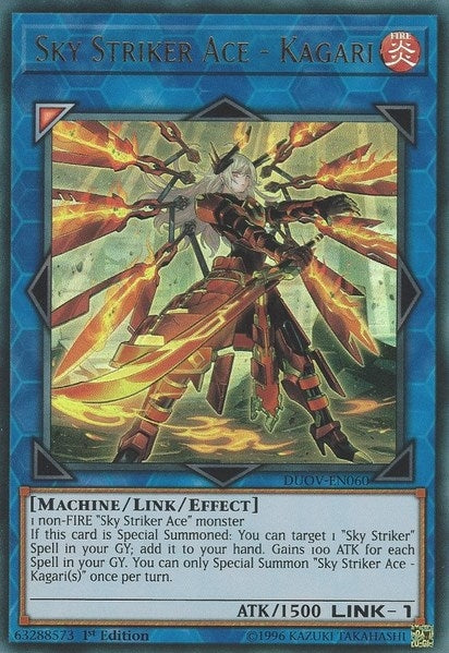 Sky Striker Ace - Kagari (60) (DUOV) - YuGiOh Single