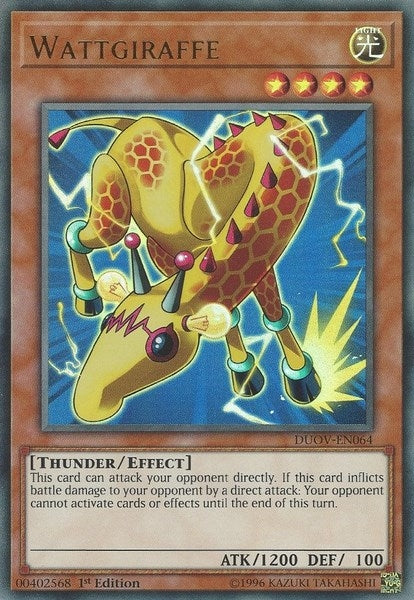 Wattgiraffe (64) (DUOV) - YuGiOh Single