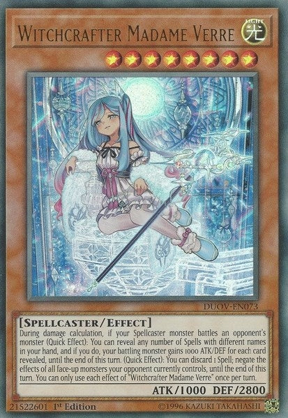 Witchcrafter Madame Verre (73) (DUOV) - YuGiOh Single