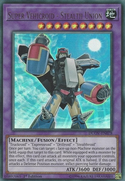 Super Vehicroid - Stealth Union (78) (DUOV) - YuGiOh Single
