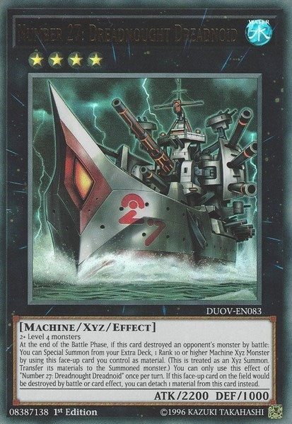 Number 27: Dreadnought Dreadnoid (83) (DUOV) - YuGiOh Single