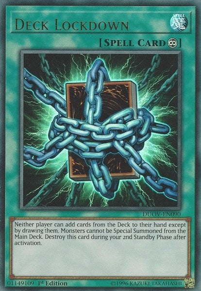 Deck Lockdown (90) (DUOV) - YuGiOh Single