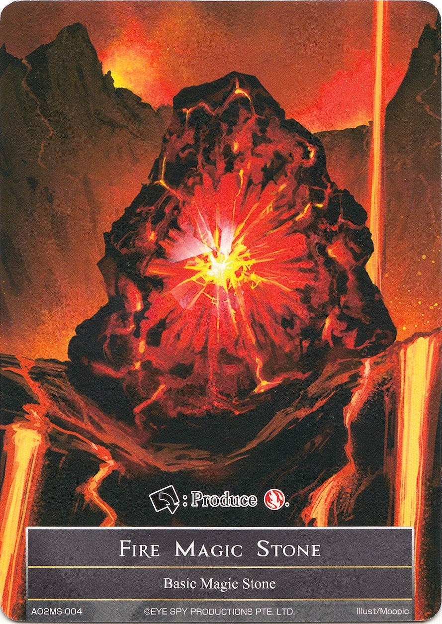 Fire Magic Stone - AO2MS-004 (2004) [AO2] - Force of Will Single