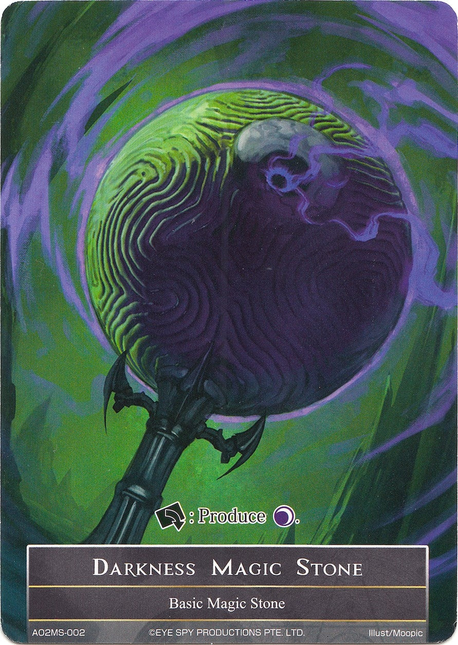 Darkness Magic Stone - AO2MS-002 (2002) [AO2] - Force of Will Single