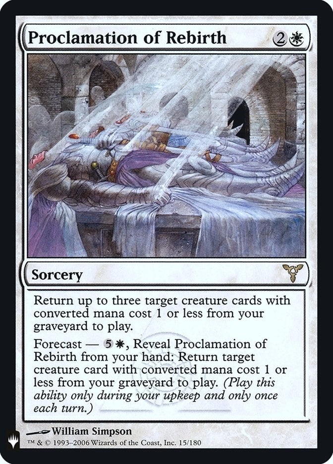 Proclamation of Rebirth (15) [LIST] - MTG Single