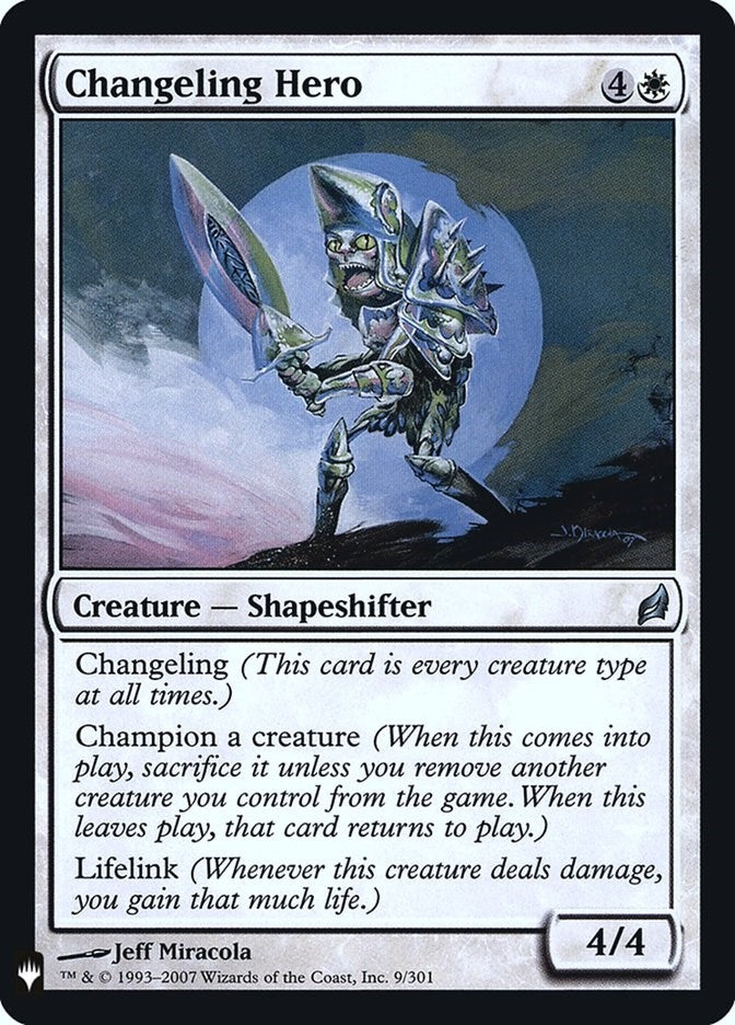 Changeling Hero (9) [LIST] - MTG Single