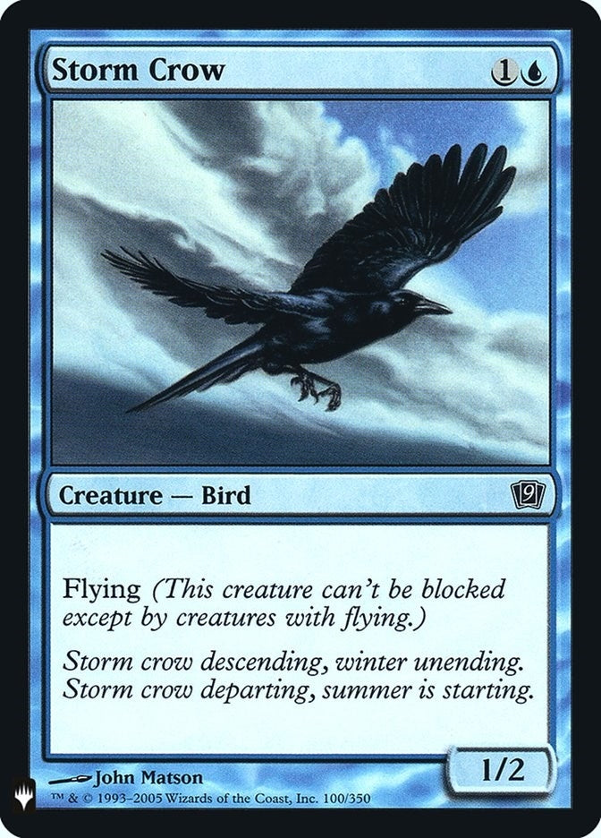 Storm Crow (100) [LIST] - MTG Single