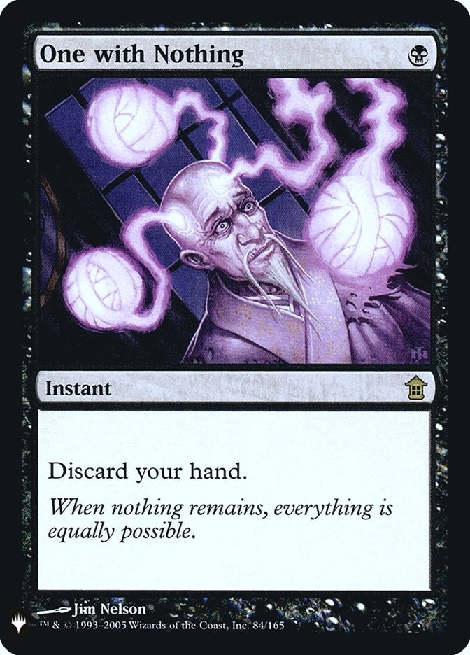One with Nothing (84) [LIST] - MTG Single