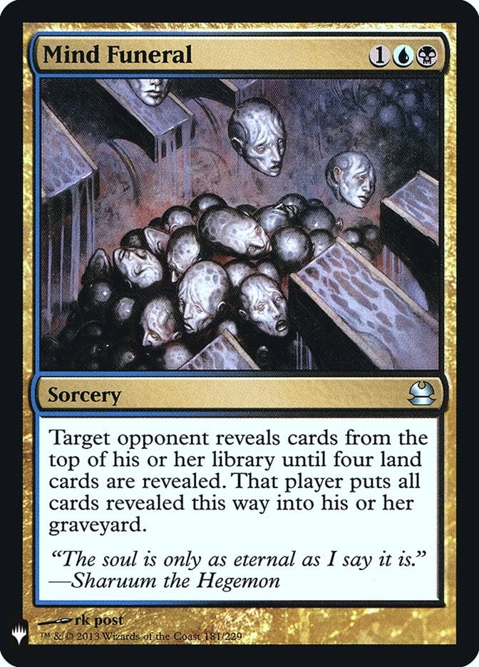 Mind Funeral (181) [LIST] - MTG Single