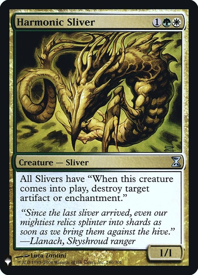 Harmonic Sliver (240) [LIST] - MTG Single