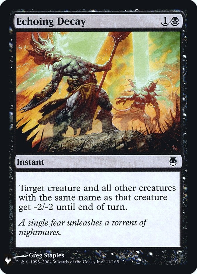 Echoing Decay (41) [LIST] - MTG Single