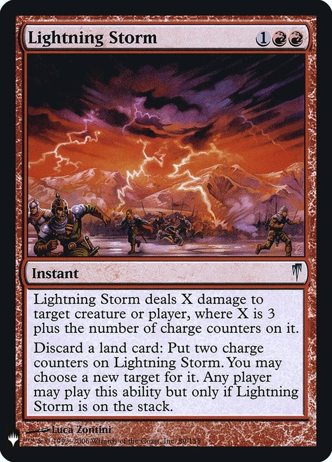 Lightning Storm (89) [LIST] - MTG Single