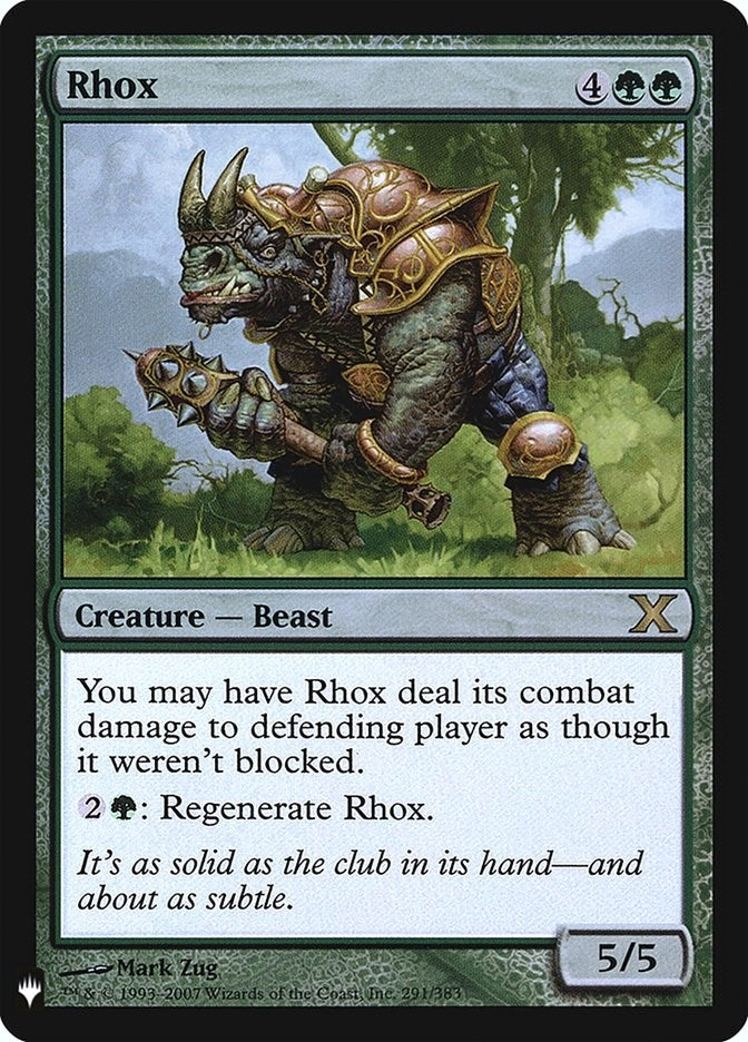 Rhox (291) [LIST] - MTG Single