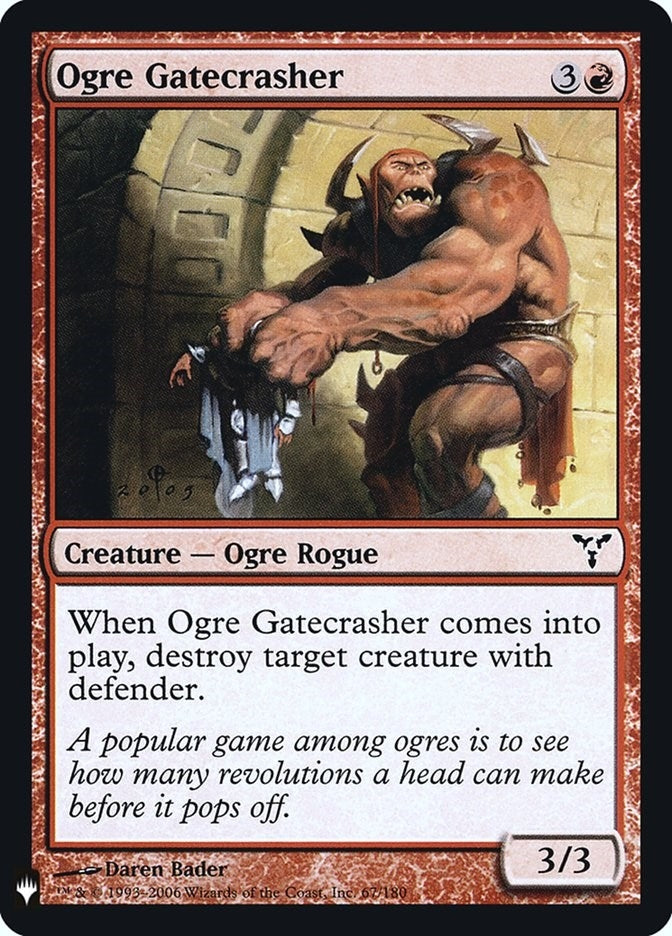 Ogre Gatecrasher (67) [LIST] - MTG Single