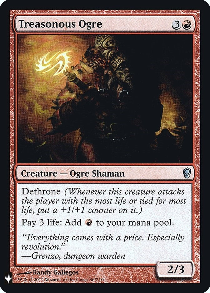 Treasonous Ogre (36) [LIST] - MTG Single