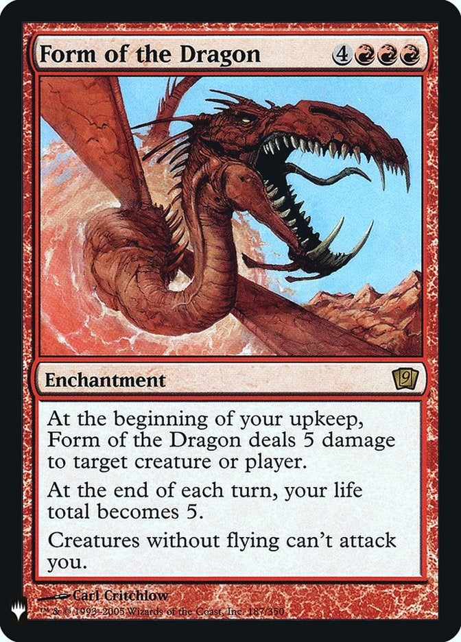 Form of the Dragon (187) [LIST] - MTG Single