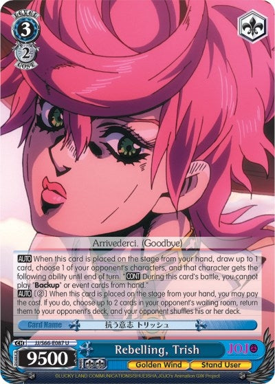 Rebelling Trish (66087) [JJ/S66] - Weiss Schwarz Single