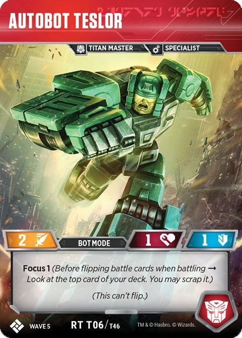 Autobot Teslor (6) [TMA] - Transformers TCG Single