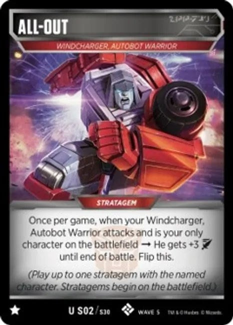 All-Out (2) [TMA] - Transformers TCG Single