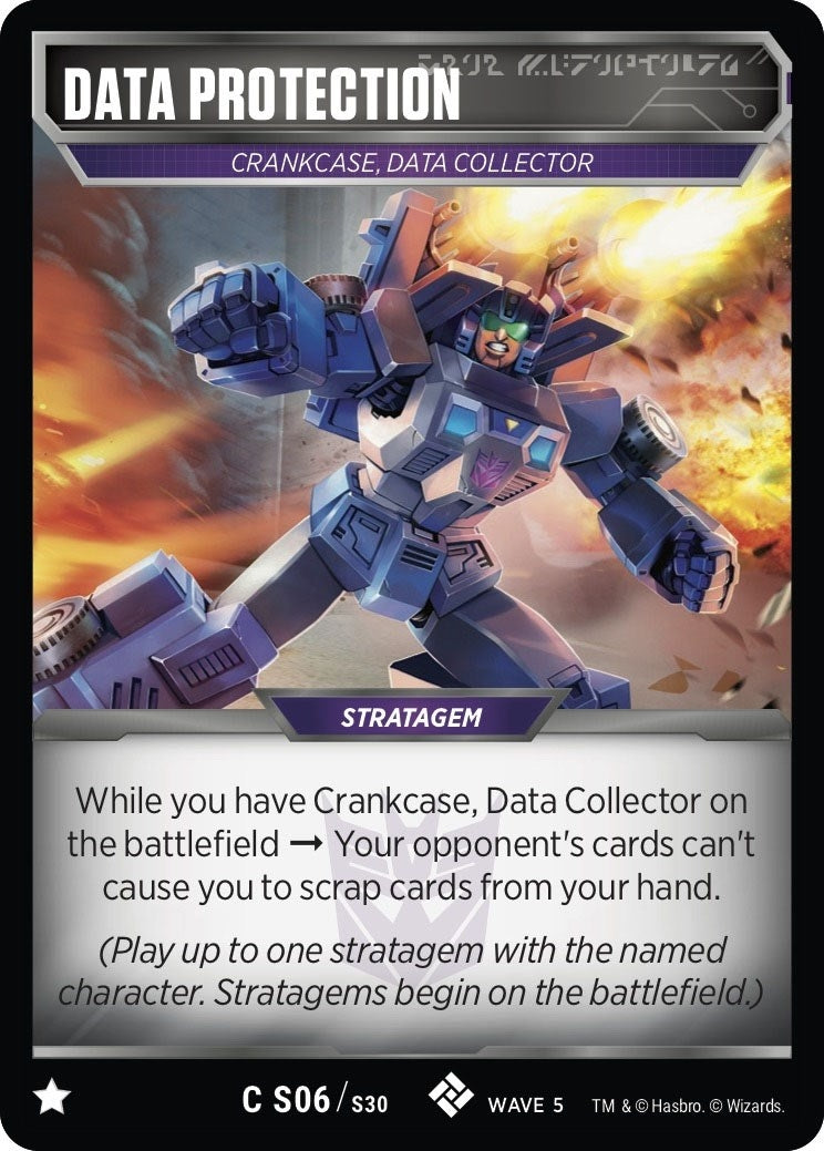 Data Protection (6) [TMA] - Transformers TCG Single
