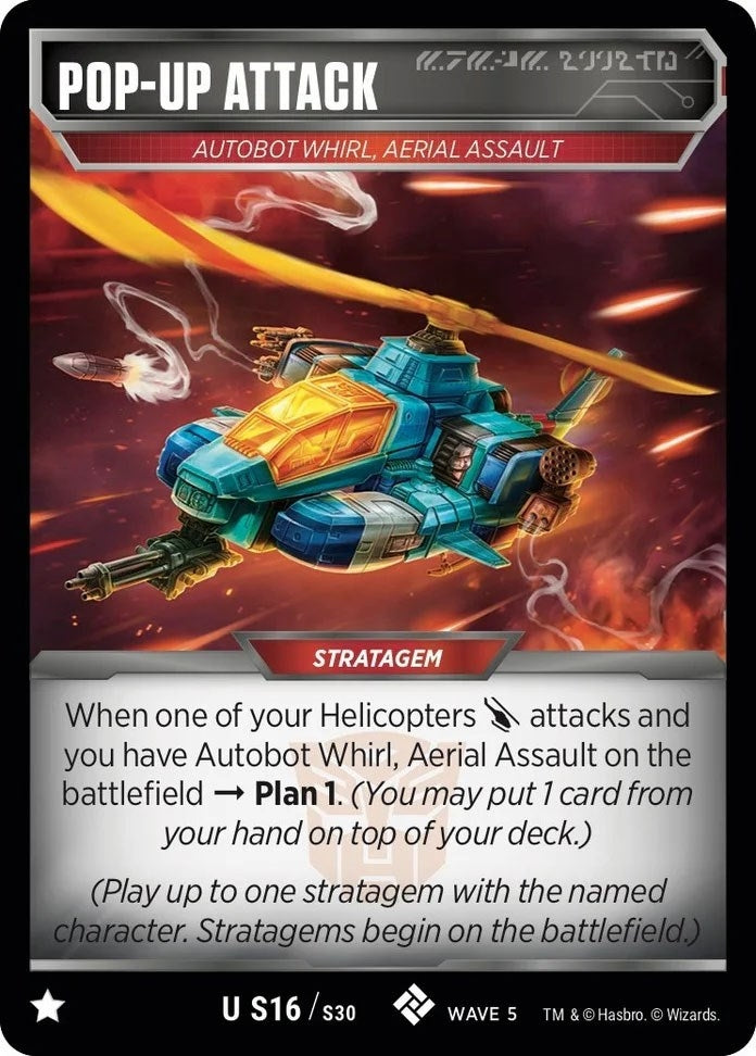 Pop-up Attack (16) [TMA] - Transformers TCG Single