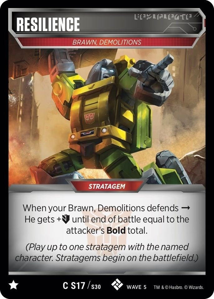 Resilence (17) [TMA] - Transformers TCG Single