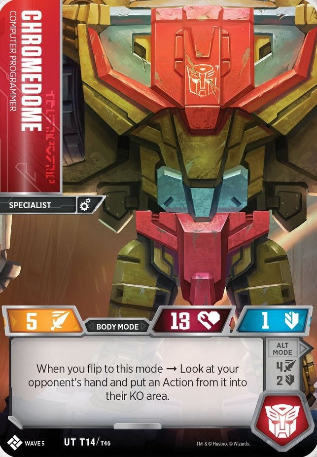 Chromedome - Computer Programmer (14) [TMA] - Transformers TCG Single