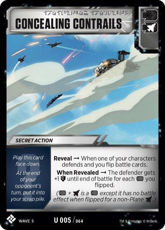 Concealing Contrails (5) [TMA] - Transformers TCG Single
