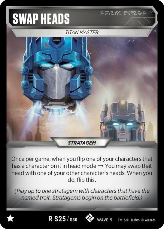 Swap Heads (25) [TMA] - Transformers TCG Single