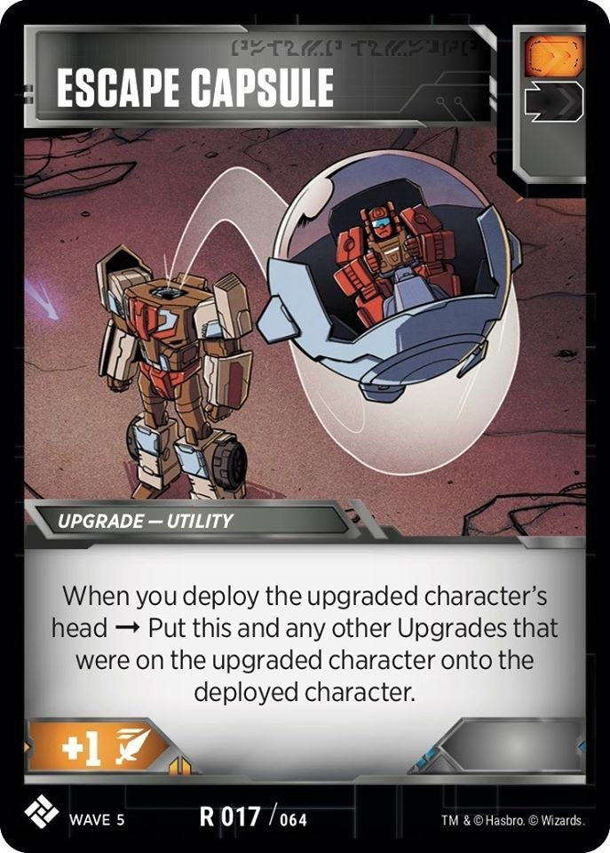 Escape Capsule (17) [TMA] - Transformers TCG Single