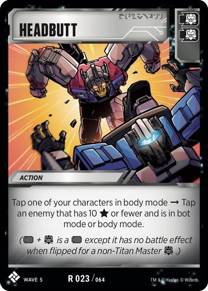 Headbutt (23) [TMA] - Transformers TCG Single