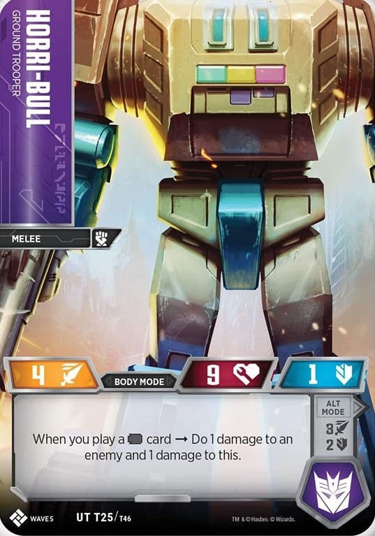 Horri-Bull - Ground Trooper (25) [TMA] - Transformers TCG Single