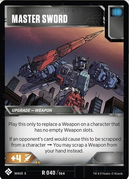 Master Sword (40) [TMA] - Transformers TCG Single