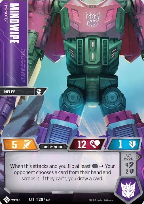Mindwipe - Hypnotist (28) [TMA] - Transformers TCG Single