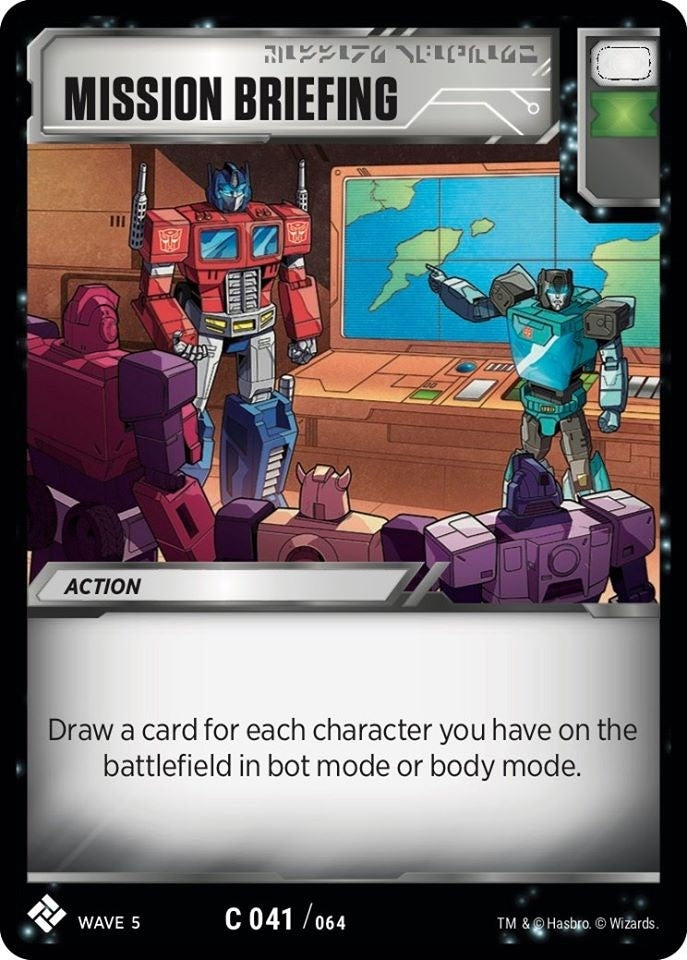 Mission Briefing (41) [TMA] - Transformers TCG Single