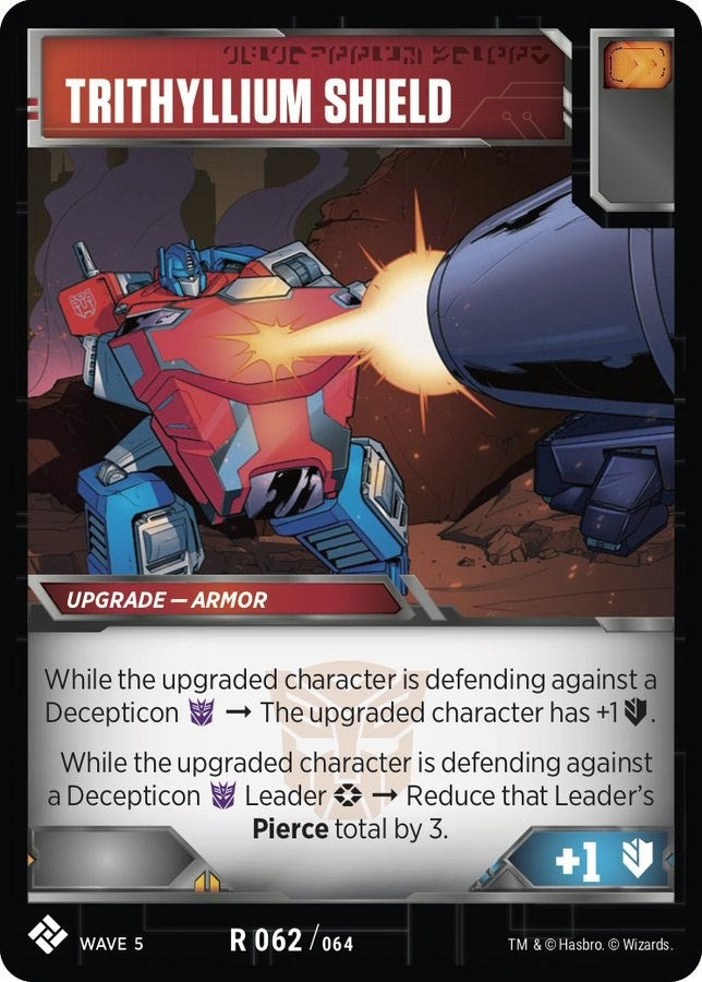 Trithyllium Shield (62) [TMA] - Transformers TCG Single