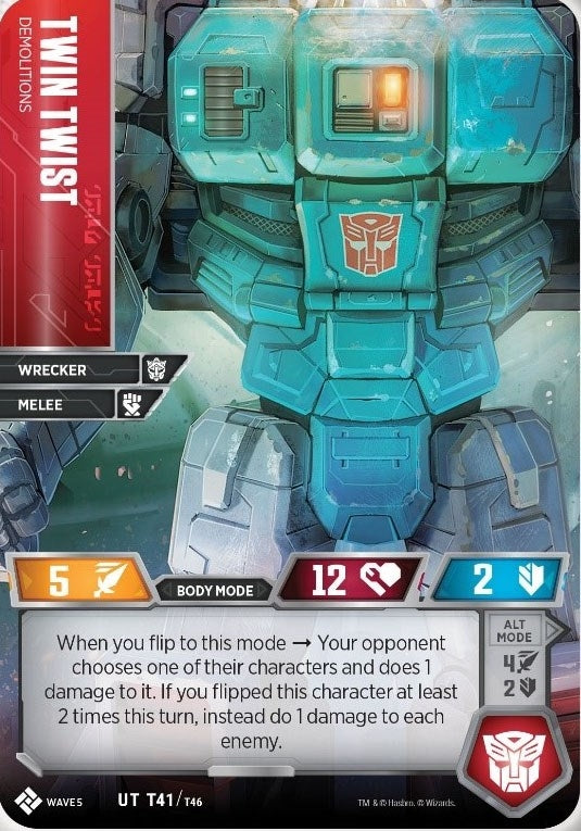 Twin Twist - Demolitions (41) [TMA] - Transformers TCG Single
