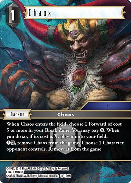 Chaos (11) [OP11] - Final Fantasy TCG Single