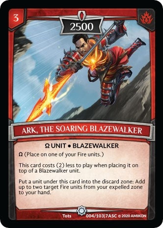 Ark the Soaring Blazewalker (4) [ASC] - Argent Saga TCG Single
