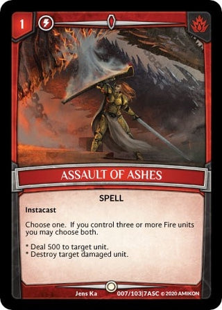 Assault of Ashes (7) [ASC] - Argent Saga TCG Single