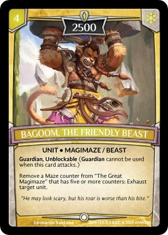 Bagoom the Friendly Beast (9) [ASC] - Argent Saga TCG Single