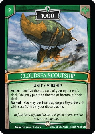 Cloudsea Scoutship (20) [ASC] - Argent Saga TCG Single