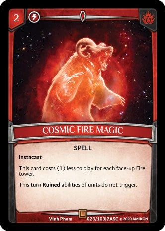Cosmic Fire Magic (23) [ASC] - Argent Saga TCG Single