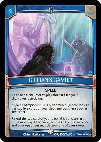 Gillian’s Gambit (39) [ASC] - Argent Saga TCG Single