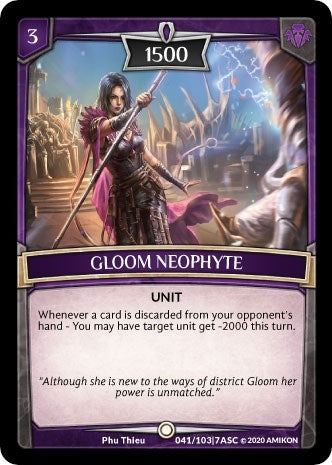 Gloom Neophyte (41) [ASC] - Argent Saga TCG Single