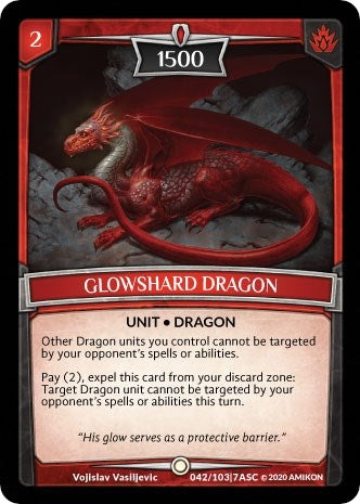 Glowshard Dragon (42) [ASC] - Argent Saga TCG Single