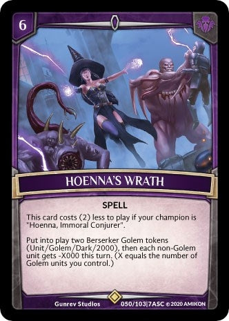 Hoenna’s Wrath (50) [ASC] - Argent Saga TCG Single